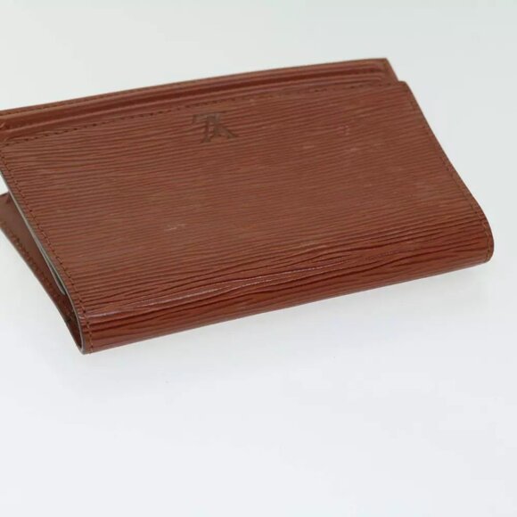 LOUIS VUITTON Epi Tilsitt Pouch Brown M52603 LV Auth ep3395 - Picture 11 of 16